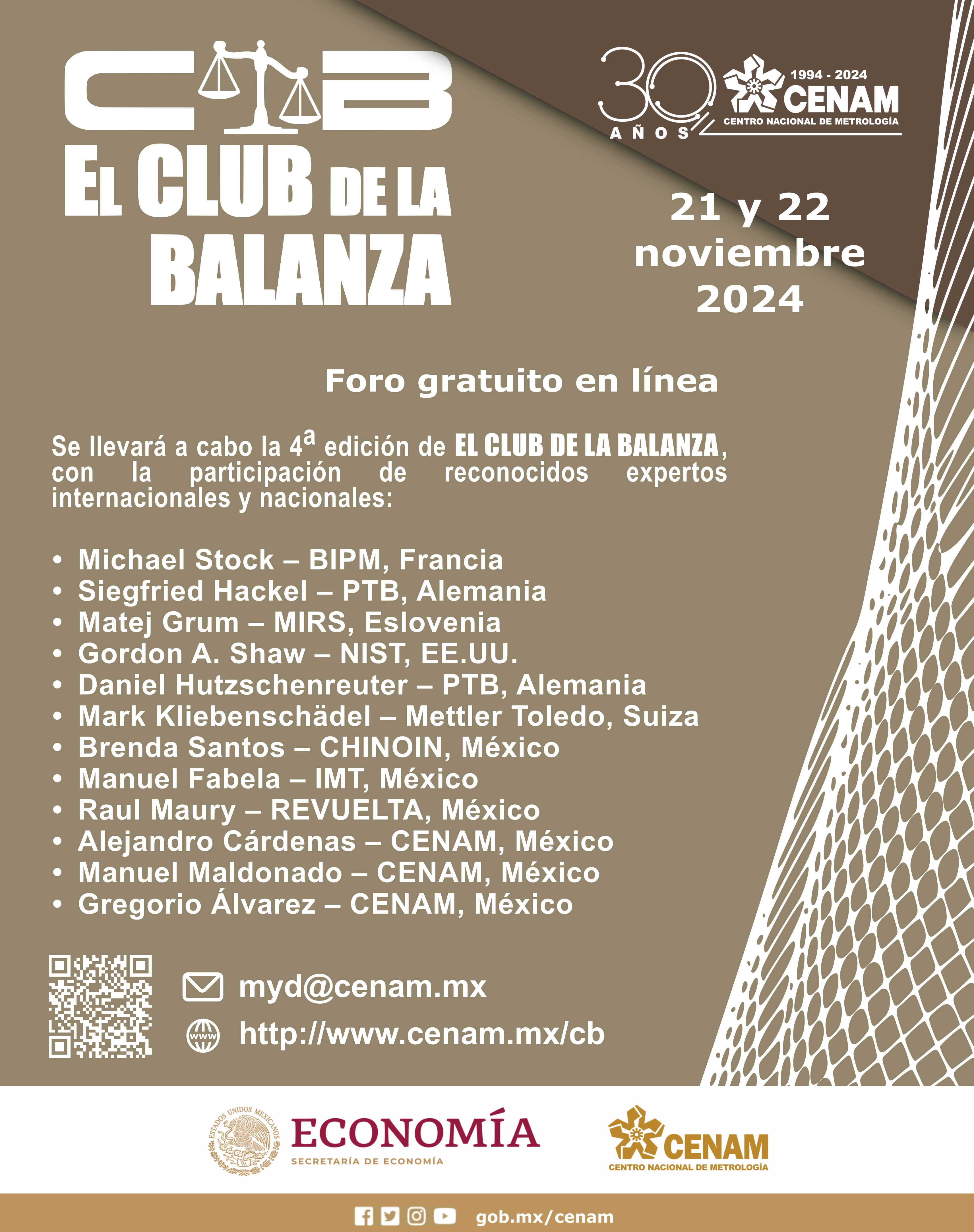 Flyer del Club de la Balanza 2024